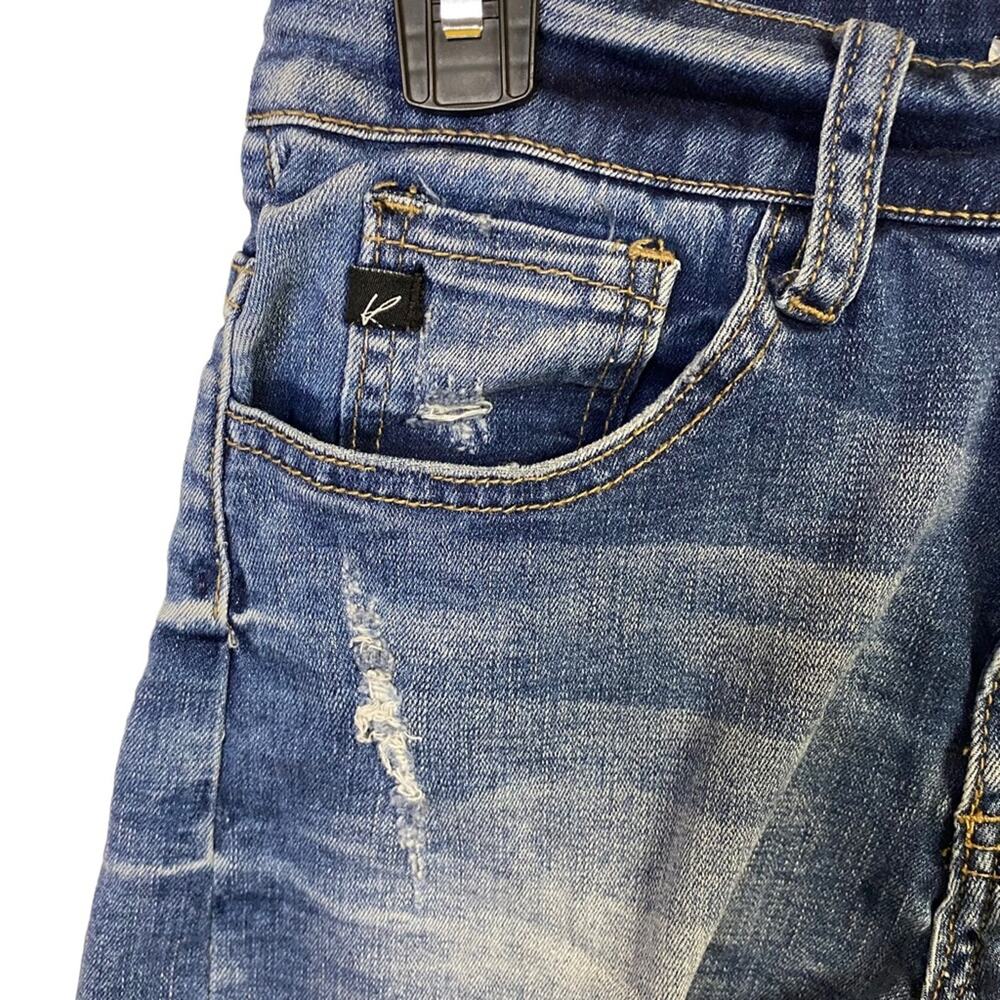 Kancun Women's Blue Denim Distressed Festival Cutoff Shorts Size 26 - Picture 2 of 5